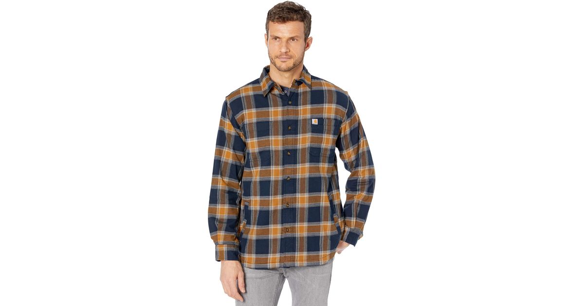 Flannel Fleece Lined Plaid Shirt 