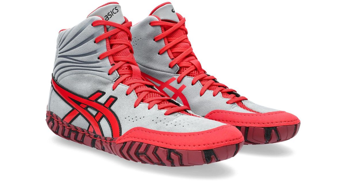 Asics Aggressor 5 Wrestling Shoe in Red for Men Lyst