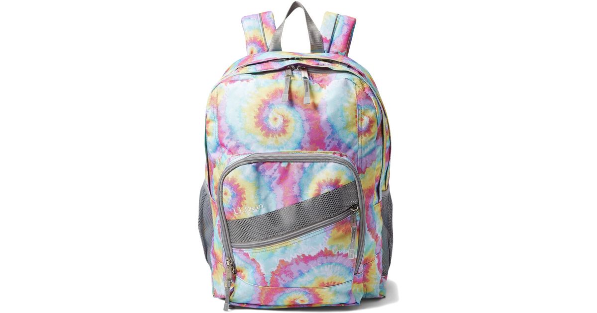 L.L. Bean Kids Deluxe Backpack Print in Gray Lyst