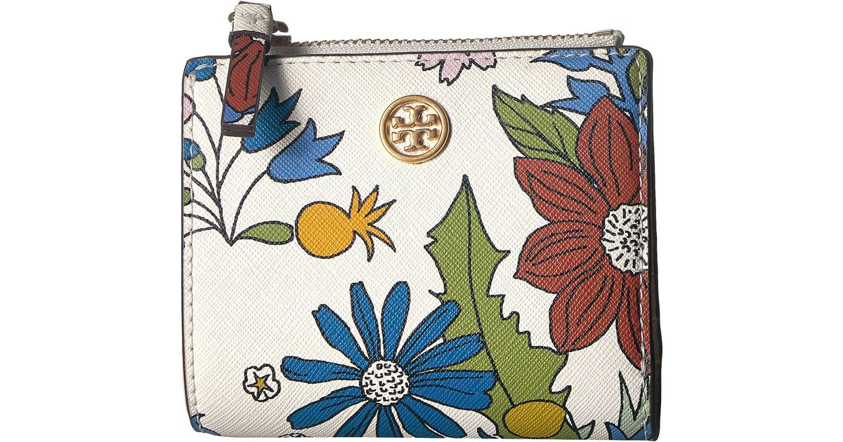 tory burch wallet floral