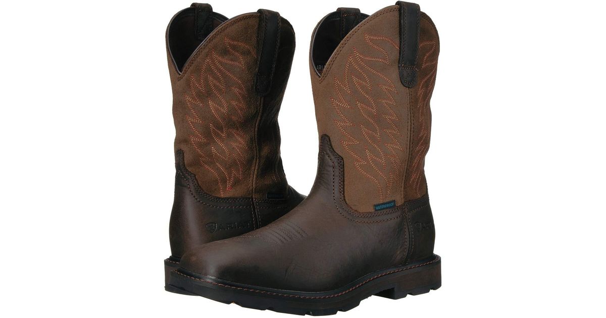 ariat groundbreaker wide square toe h20