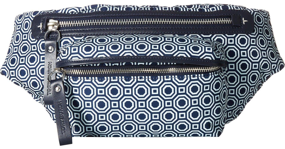 Tory Burch Nylon Fanny Pack in Blue Lyst