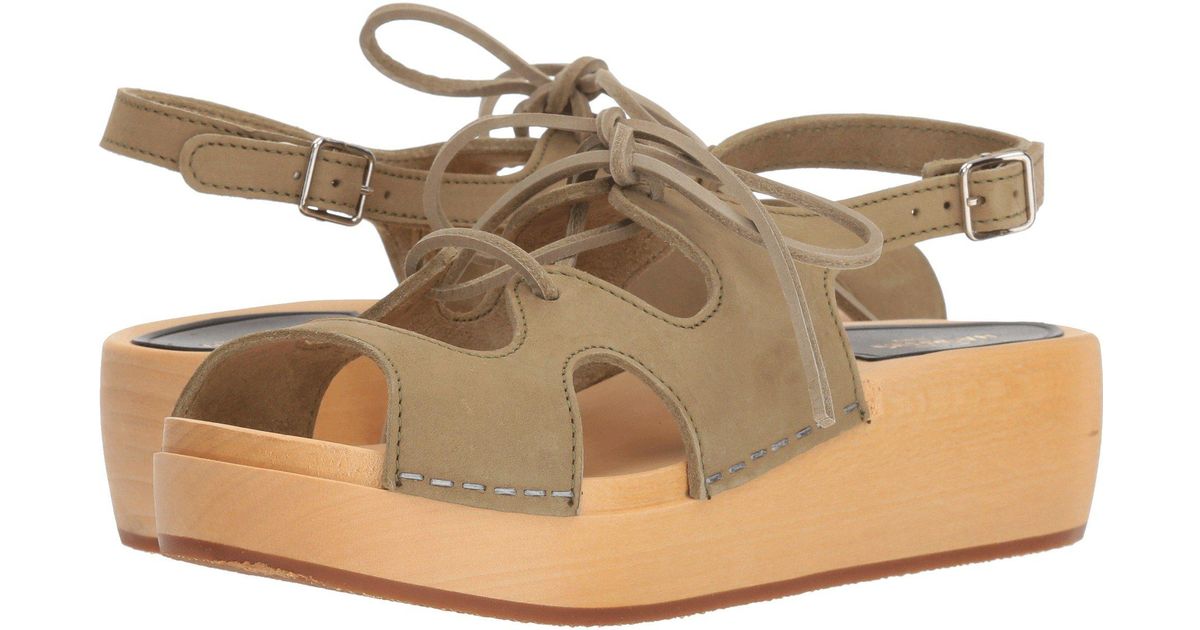 swedish hasbeens lace up sandal