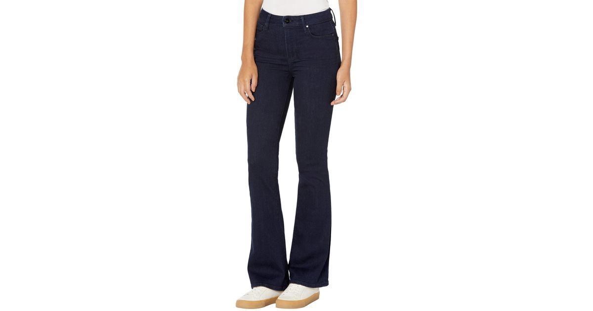 PAIGE Denim High-rise Laurel Canyon In Fidelity in Navy (Blue) | Lyst