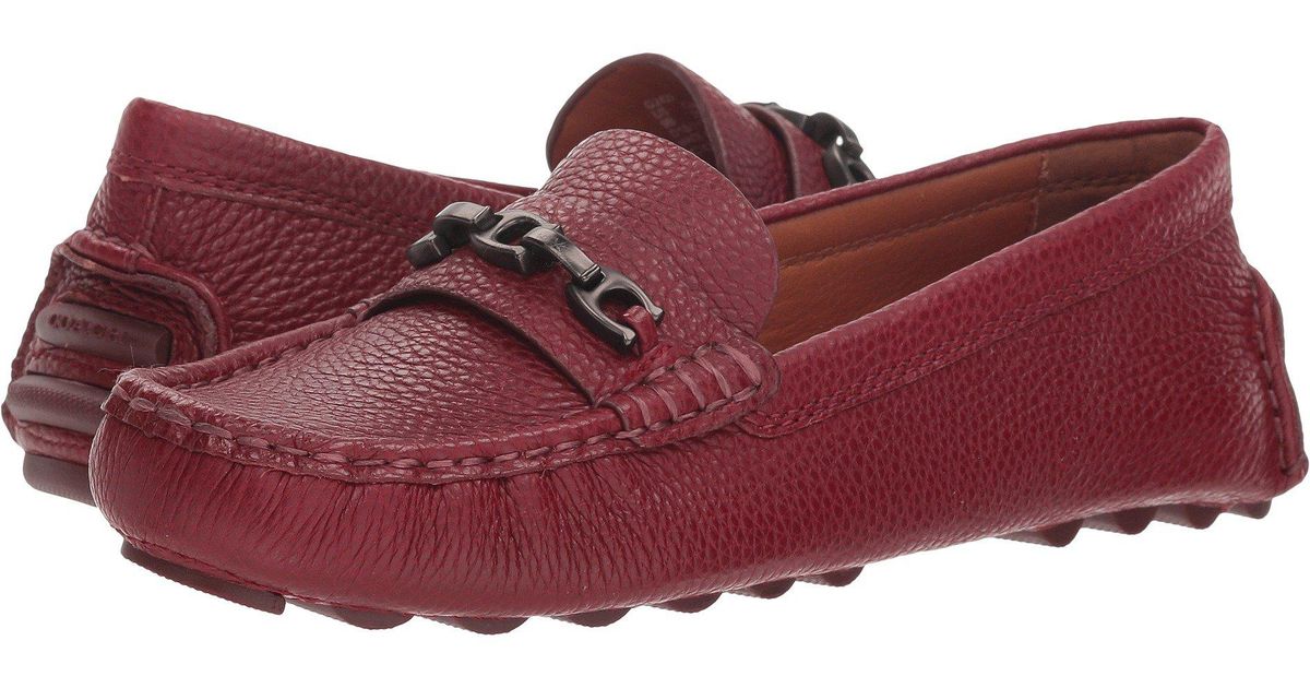 COACH Leather Crosby Driver (silver Metallic Rock) Women�s