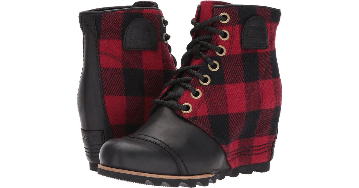 sorel pdx wedge plaid