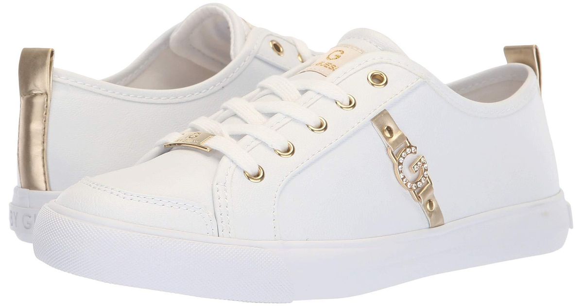 G by Guess Banx2 (white/gold/gold) Women's Shoes | Lyst