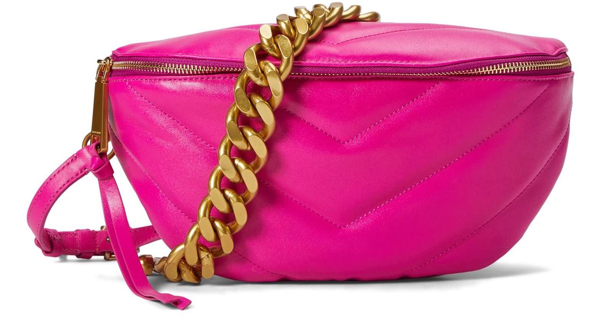 Rebecca Minkoff Edie Maxi Crescent Crossbody in Pink Lyst