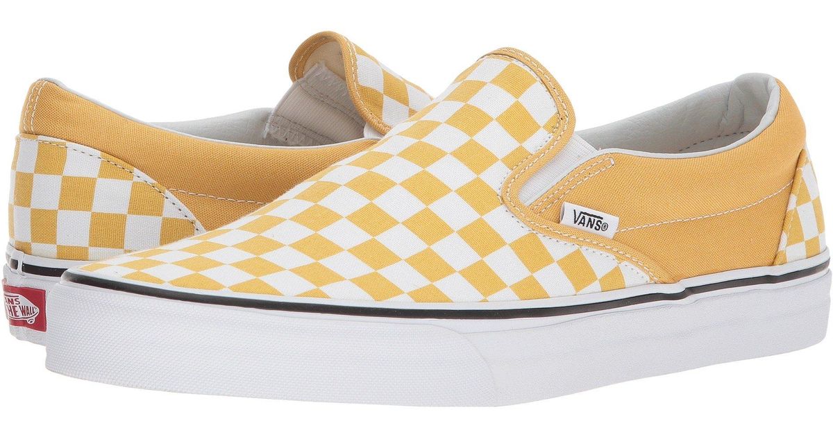 yellow gingham vans