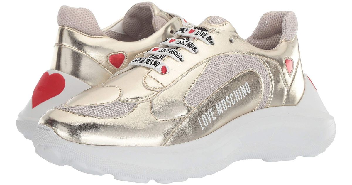 love moschino super heart sneaker