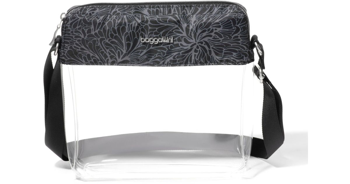 Baggallini Clear Stadium Crossbody – Borsa A Tracolla Trasparente Per Donna, Leggera E Resistente All’Acqua, Con Tasca Per Telefono