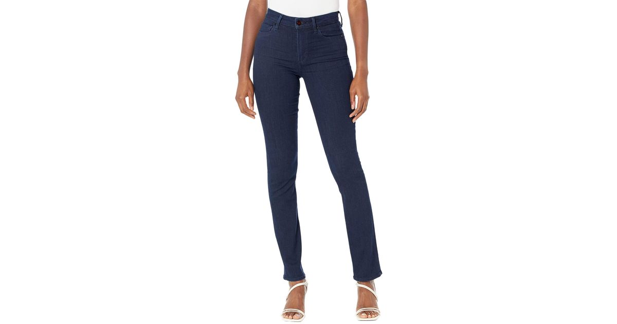 PAIGE Denim 34 Hoxton Straight In Fidelity in Navy (Blue) | Lyst