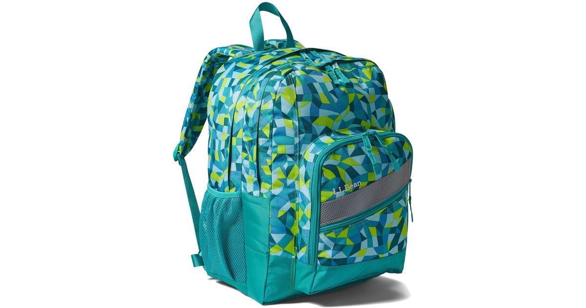 L.L. Bean Kids Deluxe Backpack Print in Green Lyst