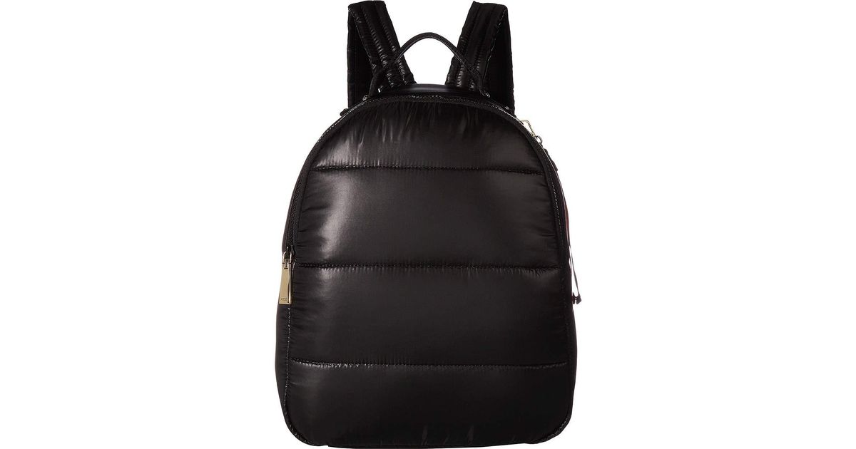 tommy hilfiger black nylon backpack