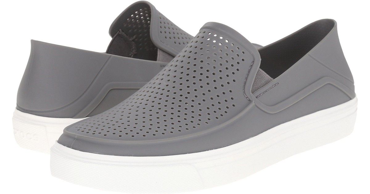 Crocs™ Citilane Roka Slip-on (smoke/white) Slip On Shoes in Gray for Men |  Lyst