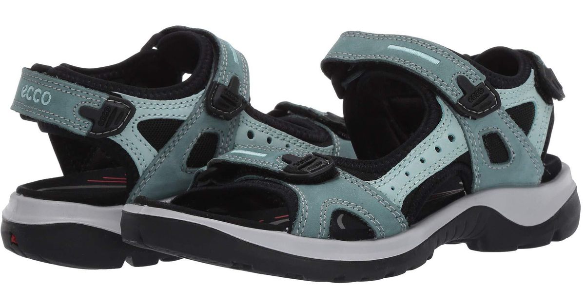 Ecco Leather Women's Yucatan Sandals in Blue (Brown) Lyst