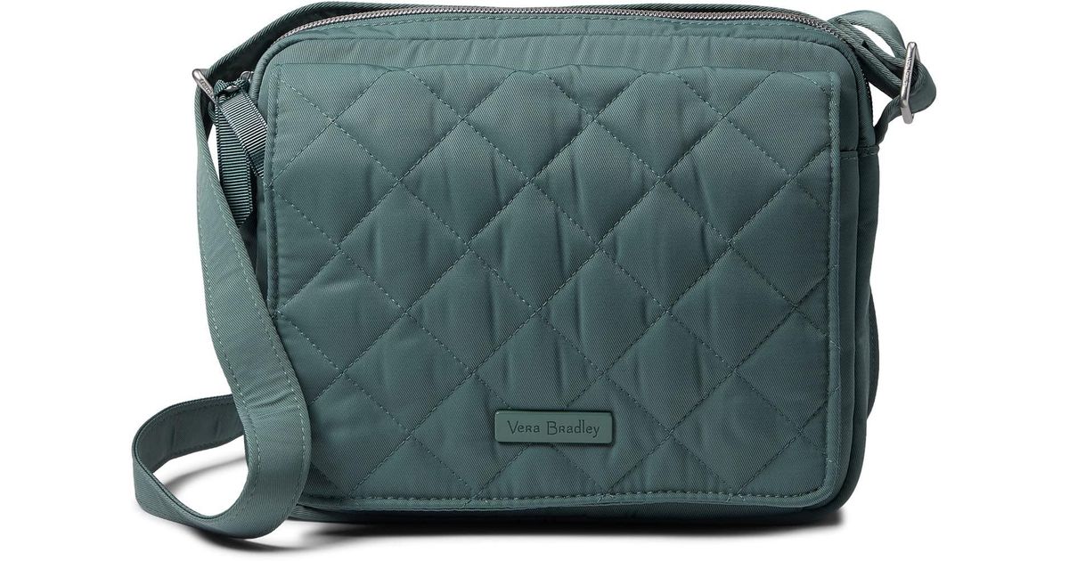 Vera Bradley Performance Twill Medium Hipster Crossbody Purse in Green