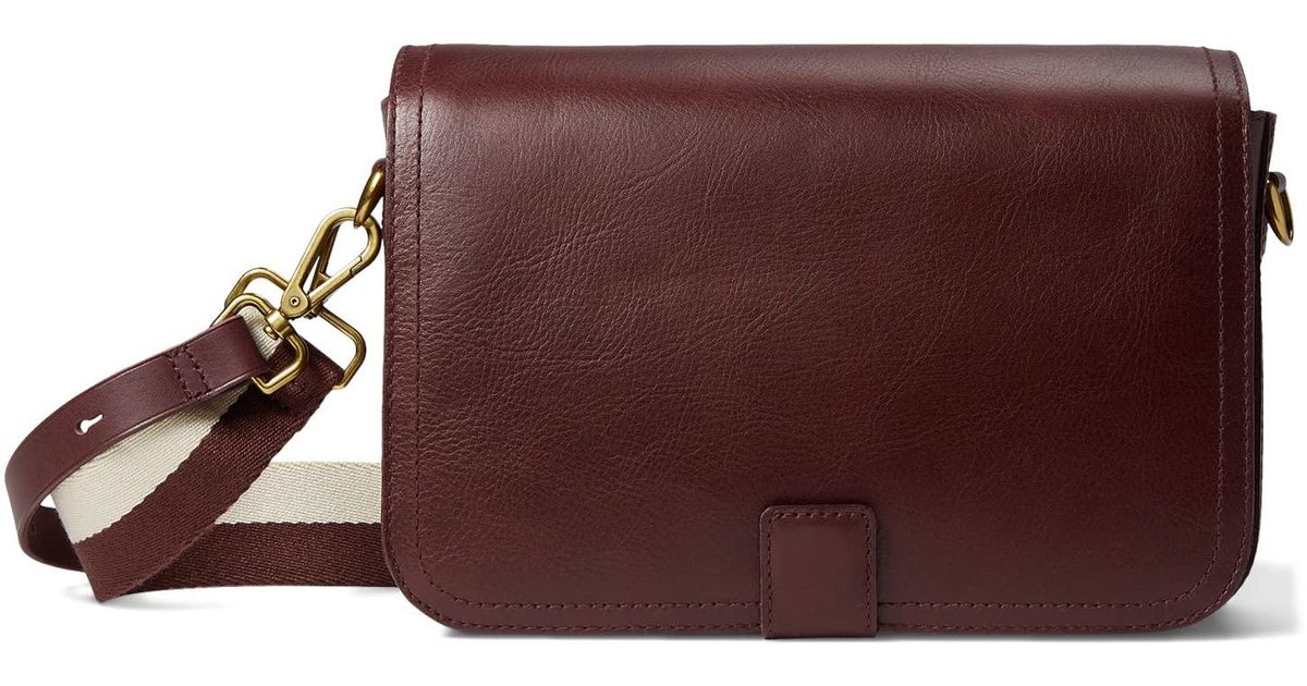 Madewell Leather Transport Flap Shoulder Bag in Brown Lyst