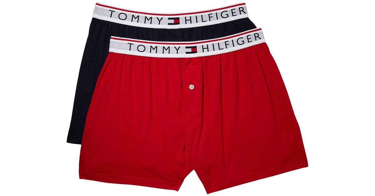 red tommy boxers