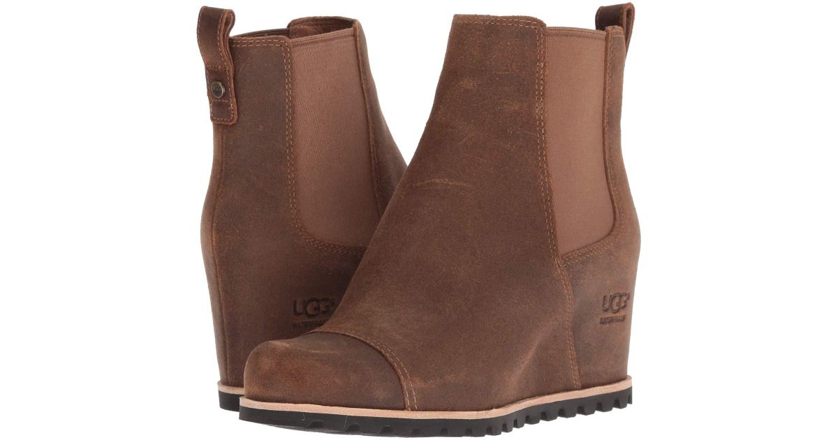 ugg pax wedge bootie chipmunk