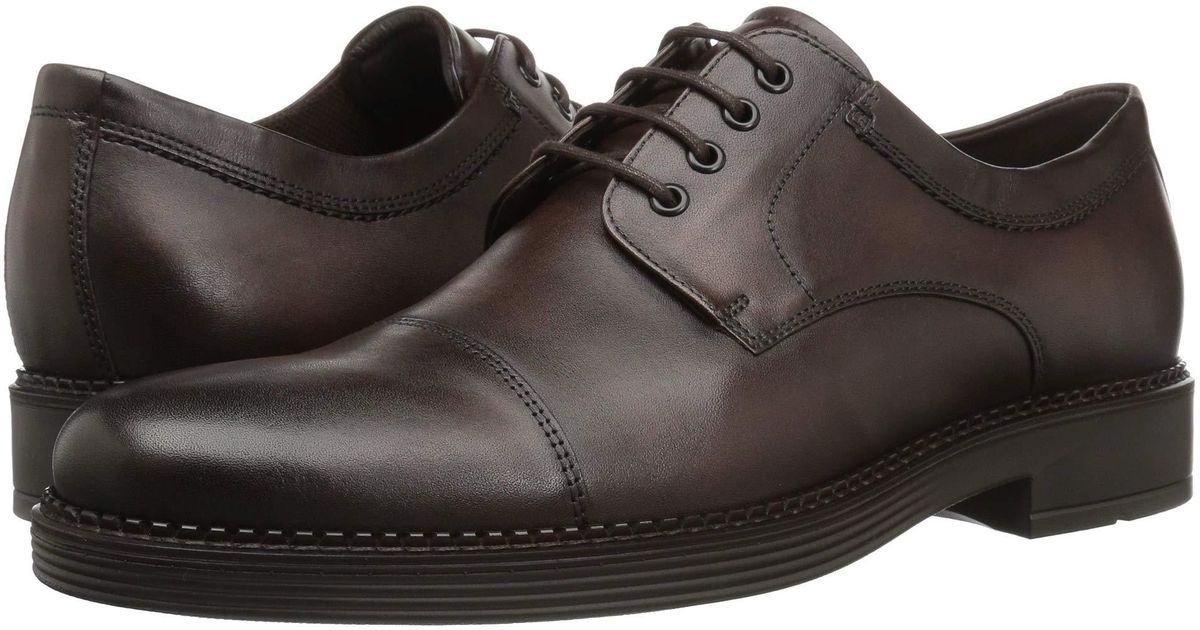 ECCO Mens Newcastle Cap Toe Tie Oxford
