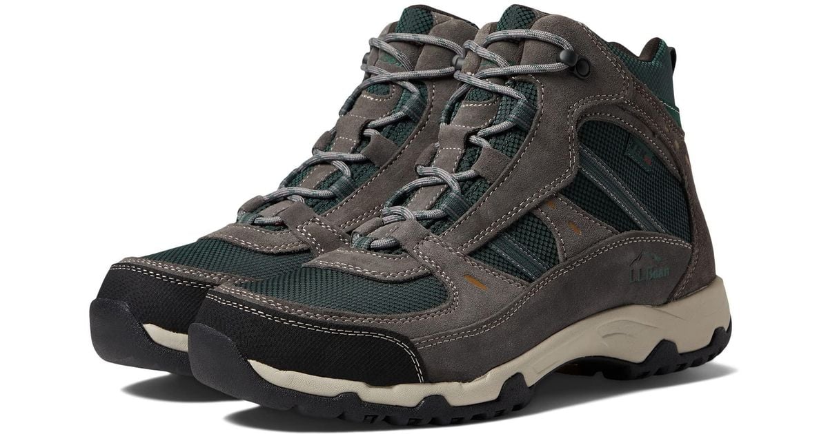 L.L. Bean Leather Trail Model Hiker 4 Waterproof Mid in Gray for Men Lyst