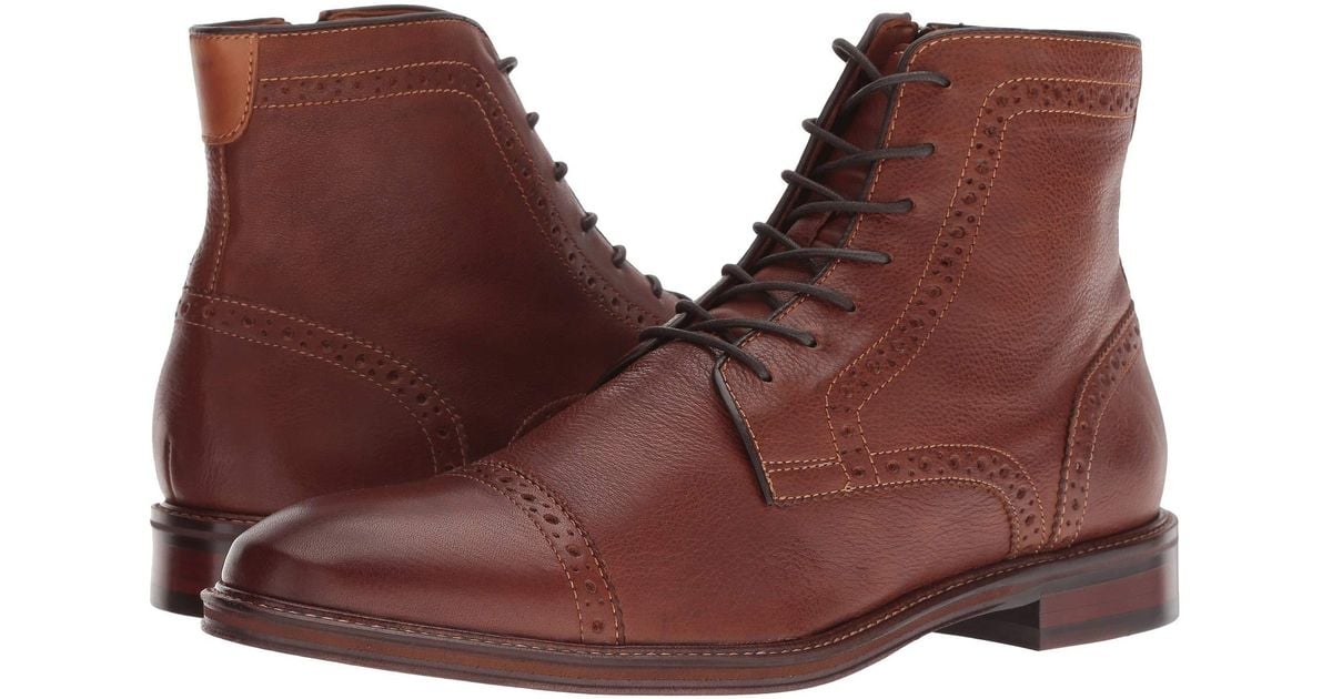 johnston and murphy warner cap toe boot