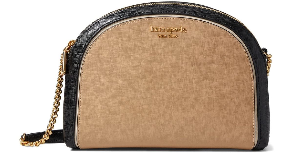 Kate Spade Colorblocked Saffiano Leather Double Zip Dome