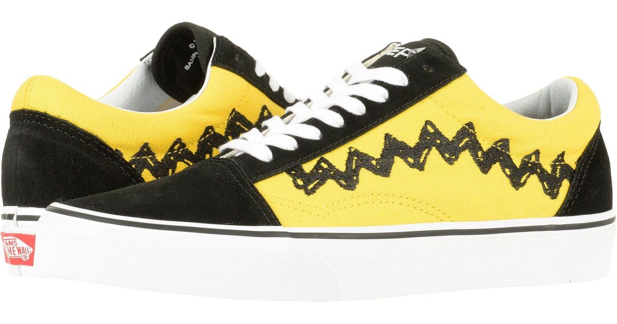 vans old skool peanuts yellow
