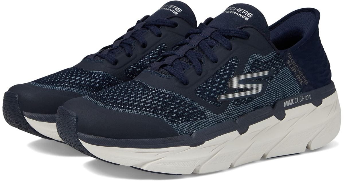 Skechers Max Cushioning Premier Ascendant Hands Free Slipins in Blue