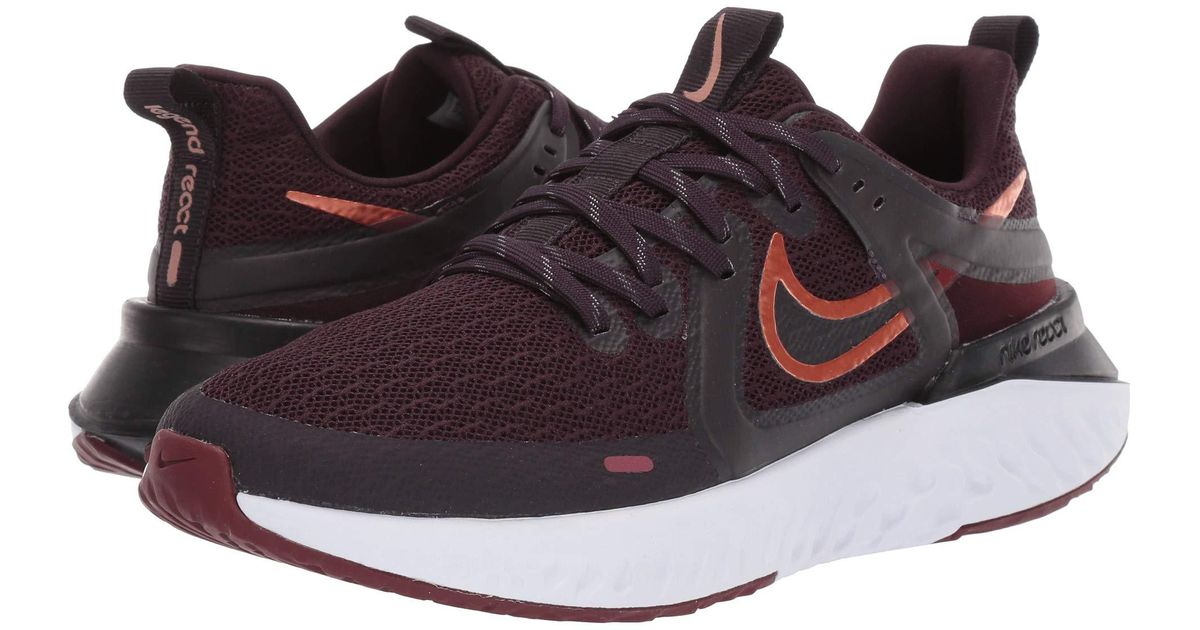 nike legend react 2 burgundy