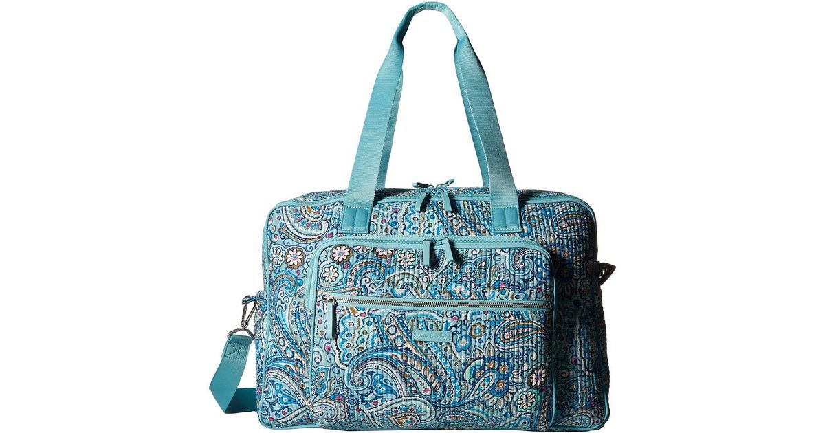 vera bradley iconic deluxe weekender travel bag