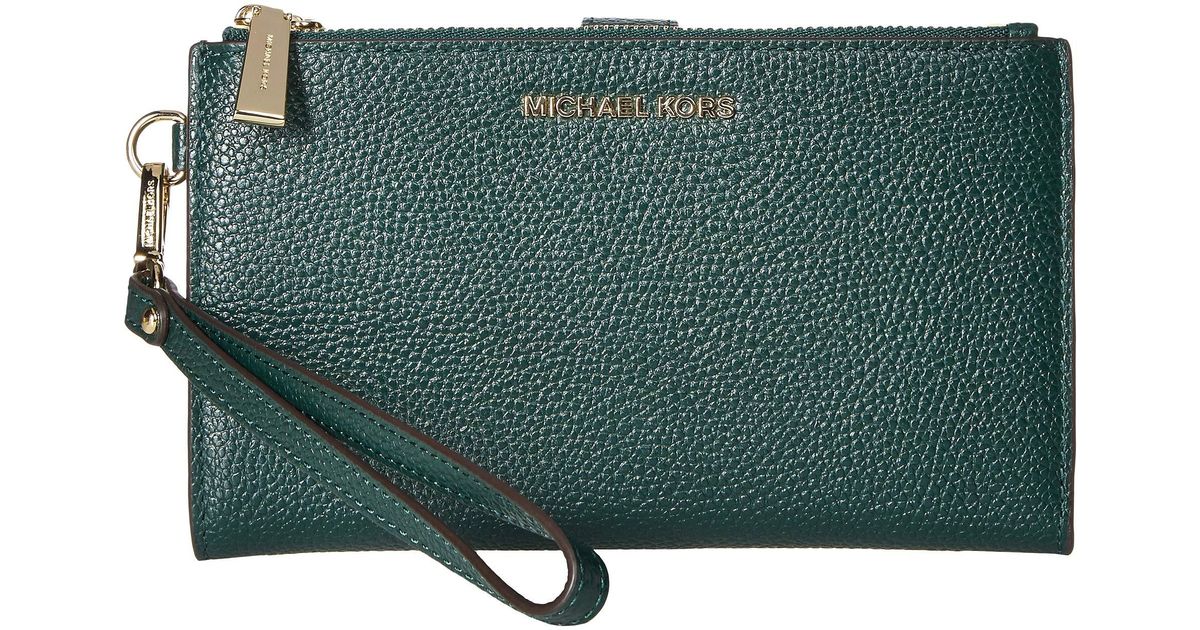 michael kors green wristlet