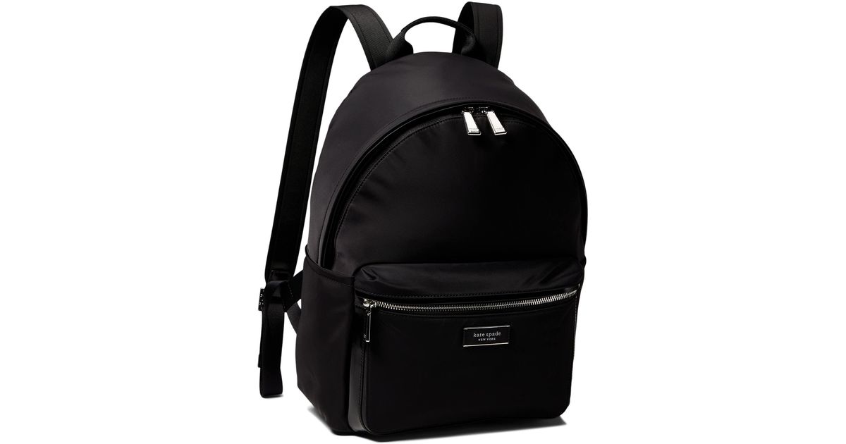 Kate Spade Sam Icon Nylon Medium Backpack in Black | Lyst