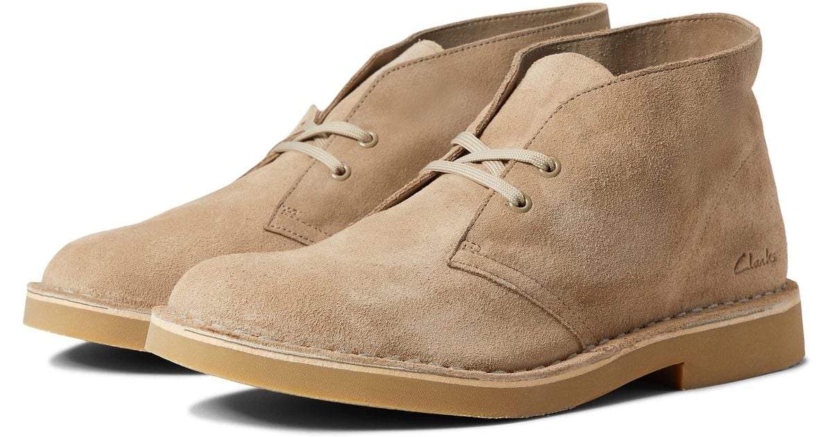 clarks tan leather desert boots