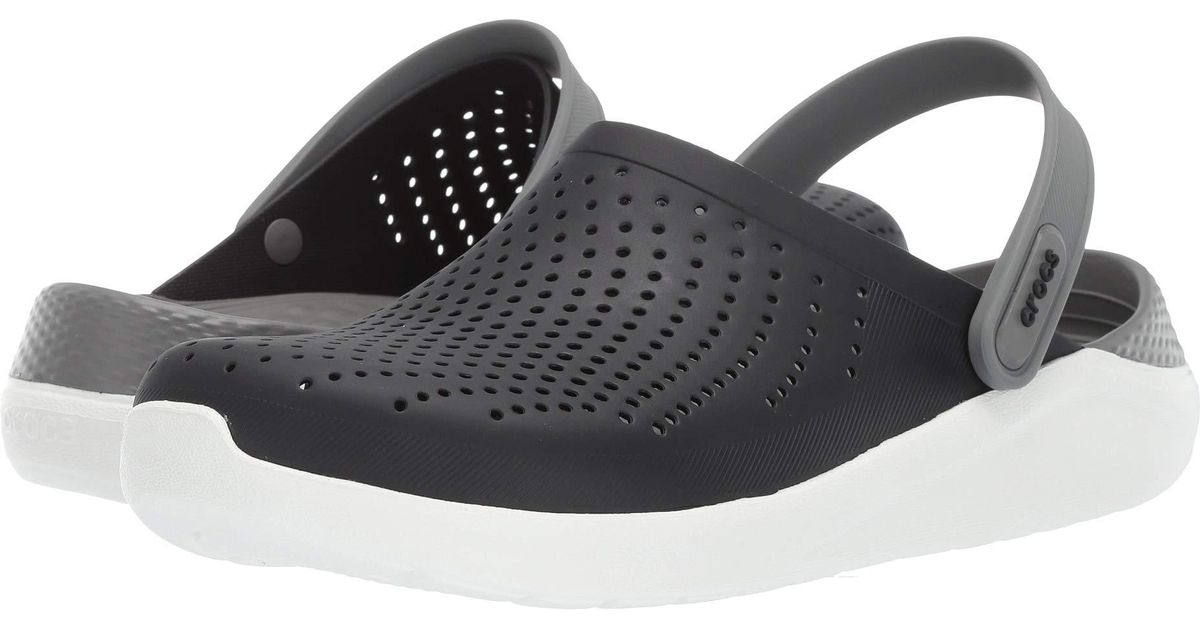 crocs literide black smoke
