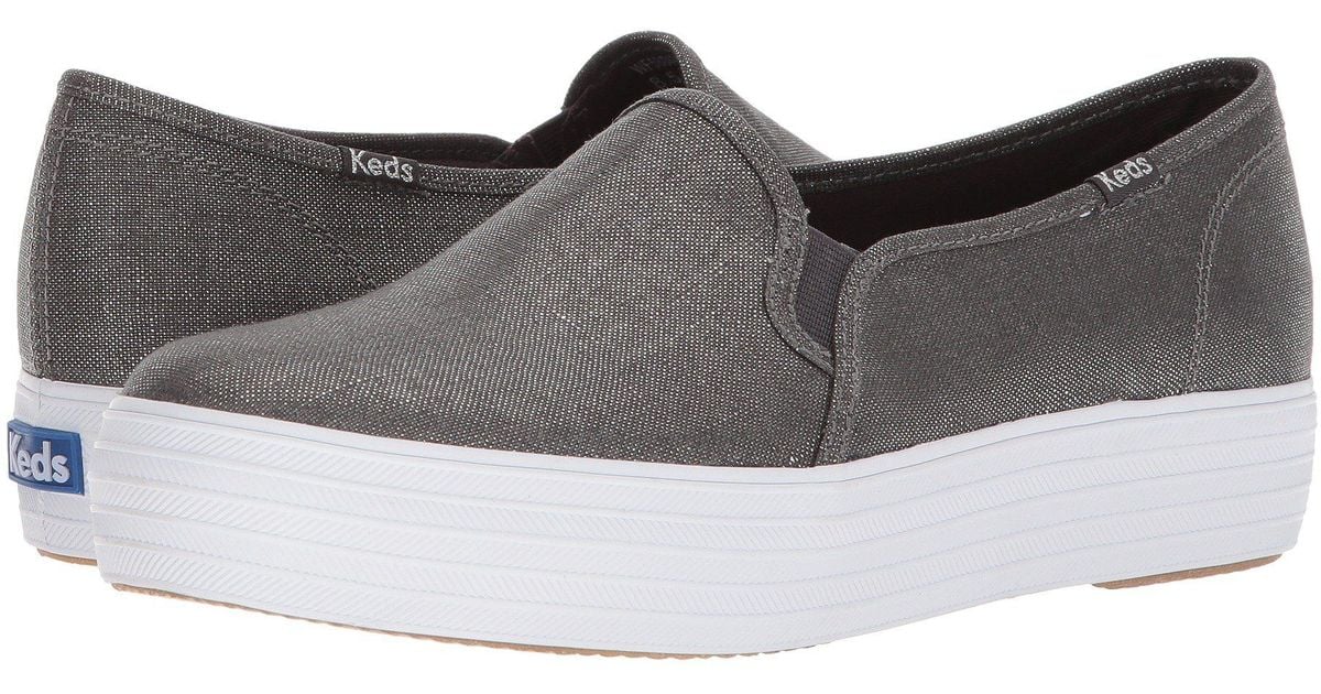 keds triple decker metallic linen