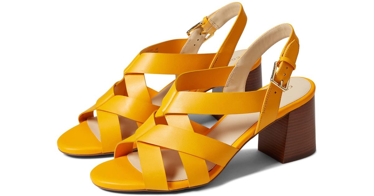 Cole Haan Jamie Sandal 65 Mm in Yellow Lyst