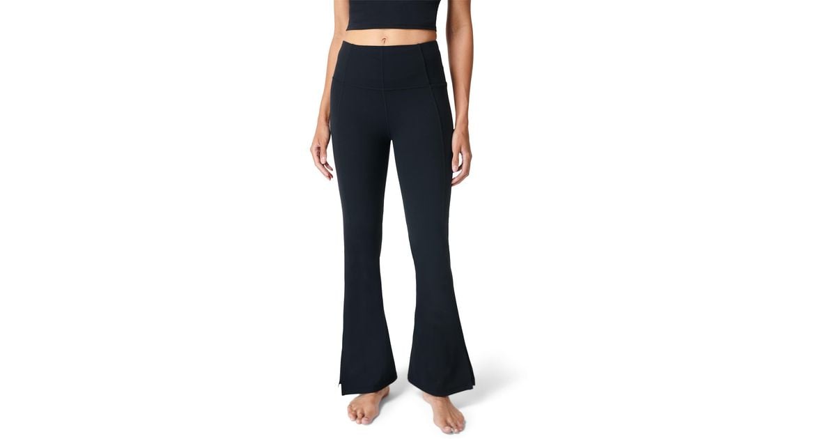 Sweaty Betty Super Soft 30 Flare Yoga Trousers in Blue Lyst