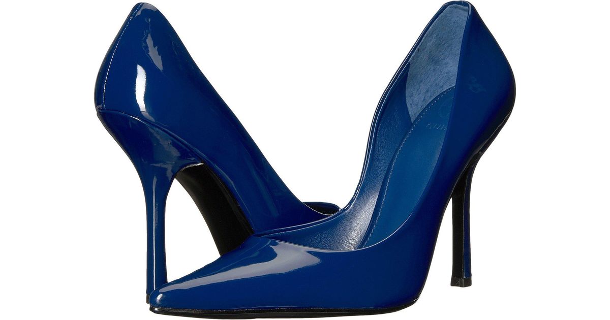 guess blue heels