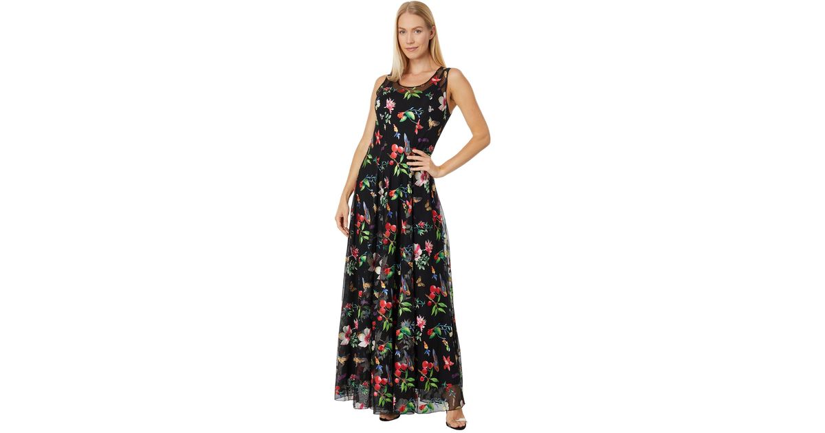 Johnny was emilda mesh slip dress in black lyst