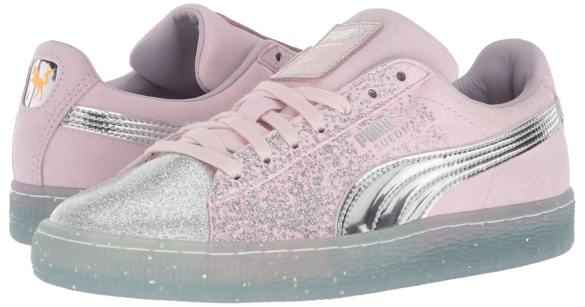 puma pink glitter sneakers