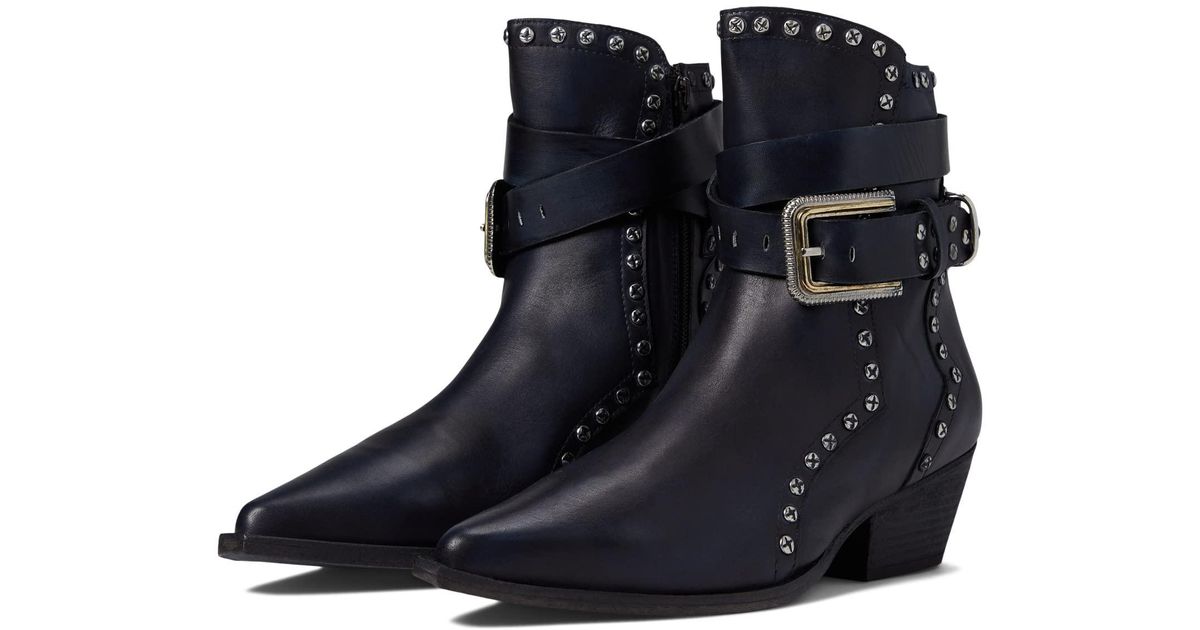Free People Leather Billy Boot in Black Lyst