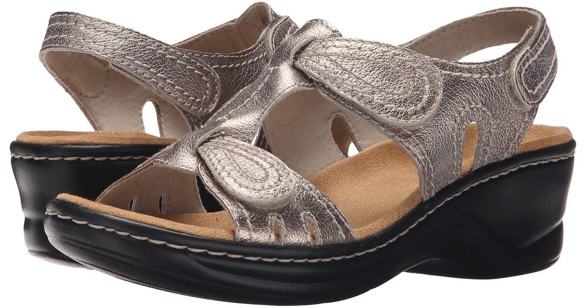 clarks lexi walnut leather sandals