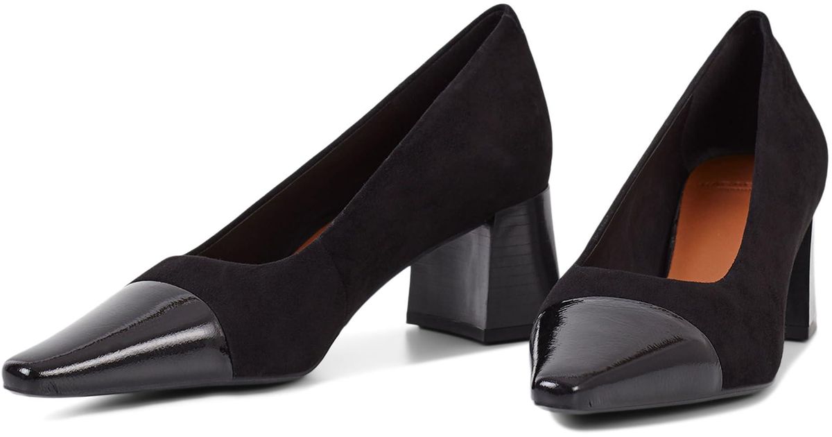 Vagabond Shoemakers Altea Suede Toe Cap Heel in Black Lyst