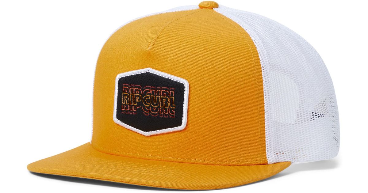 Rip Curl Synthetic Revival Trucker in Yellow for Men | Lyst