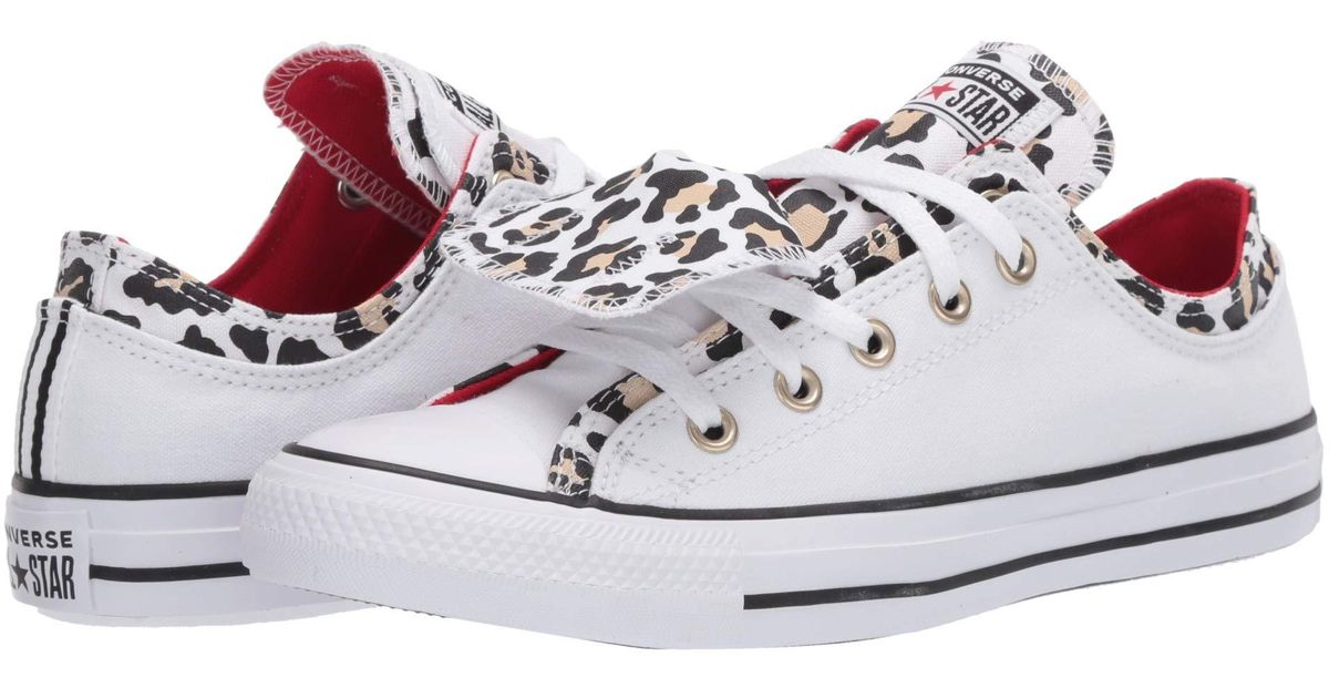 evig Berigelse ligegyldighed Converse Chuck Taylor All Star Double Upper Leopard - Ox | Lyst