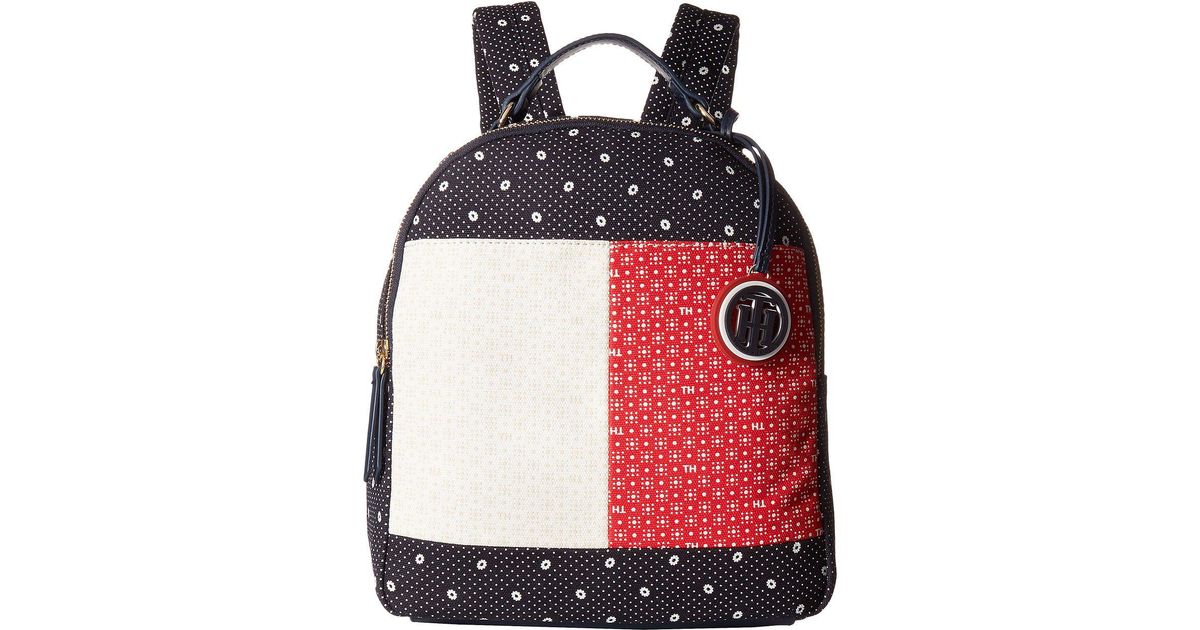 tommy hilfiger red bandana backpack