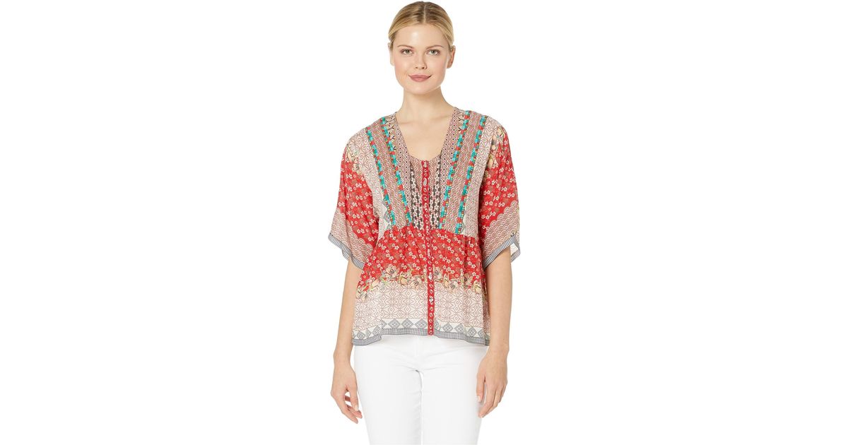 johnny was zado button down top