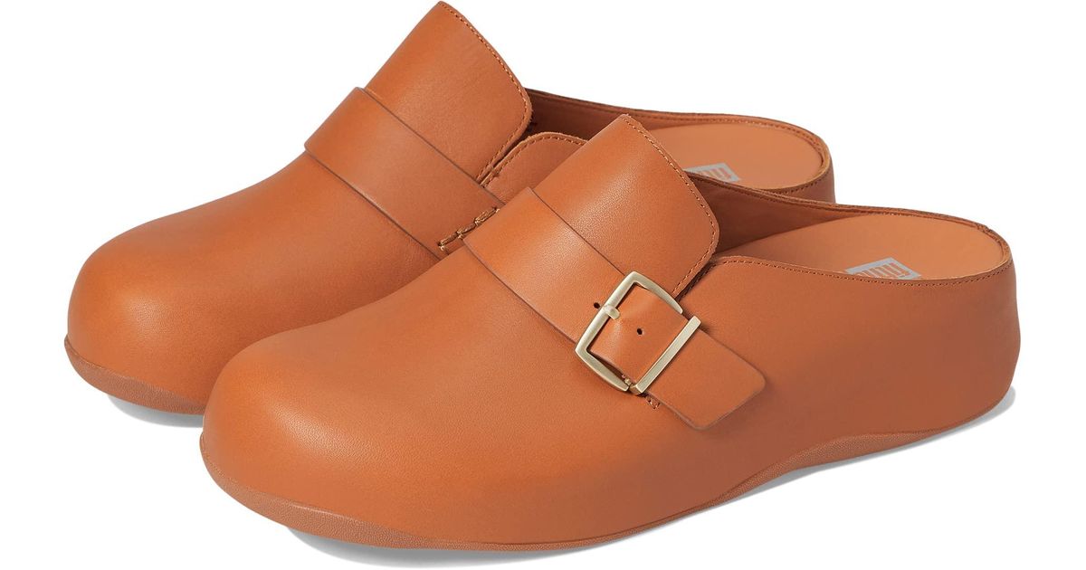 fitflop leather clogs